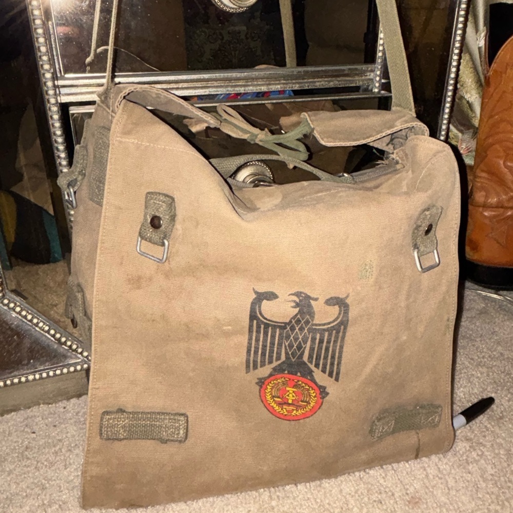 1960s West German Issue Heavy-Duty Canvas Shoulder/Hand Carry​​